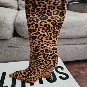 Schutz Siena Leopard Boot NWOT